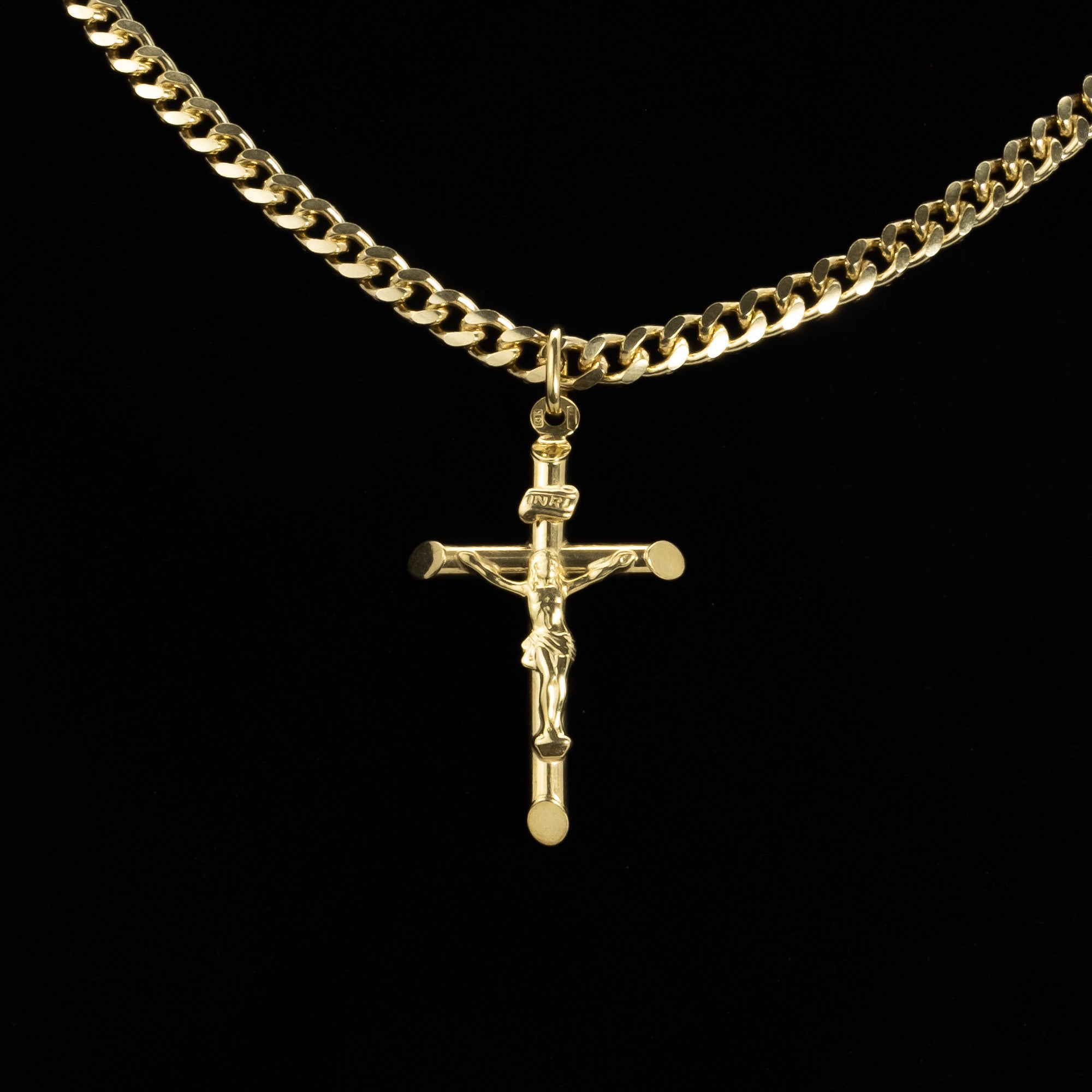 9ct Gold 22mm Polished Cross Pendant | Goldmark (AU)